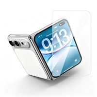 Protection d'écran en verre trempé haute qualité compatible avec les coques en aluminium pour iPhone Duo, film transparent HD pour petit écran