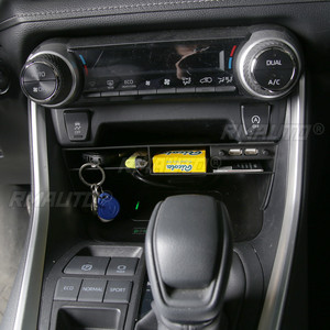 Center Console Organizer for Toyota RAV4 2019 2020 Center Console Storage Box Organizer Tray with USB Port <b>Interior</b> <b>Accessories</b> - Product Image 2