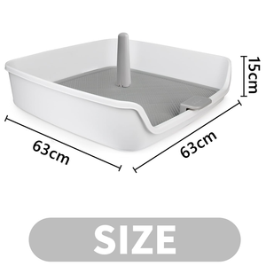 AFP trong nhà vật nuôi Bô khay Dog <span class=keywords><strong>PEE</strong></span> Pad chủ với có thể tháo rời bài lộn <span class=keywords><strong>x</strong></span>ộn bằng chứng con chó nhà vệ sinh Puppy litter box cho nhỏ vừa chó - Product Image 2