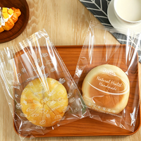 Sacs d'emballage pour pain, qualité alimentaire, auto-scellants, auto-adhésifs, pour bagels, beignets, gâteaux, pain fraîchement cuit, en matériau HDPE, imprimés