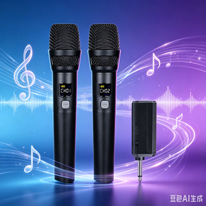 艾迪提供全面的 OEM ODM 服务 心形拾音 2.4G 便携式卡拉 OK 无线麦克风 直播麦克风发射器 室内用 - Product Image 2