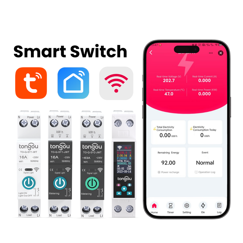 TONGOU Tuya Electric Meter Timer Function