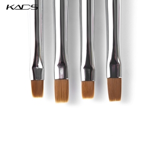 แปรงเพ้นท์เล็บอะคริลิค UV เจล หัวแบน ด้ามสีม่วง สำหรับเพ้นท์ลายเล็บ ขายส่ง - Product Image 6