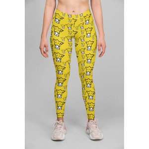 Cute Yellow <b>Pattern</b> <b>Legging</b> - Product Image 1