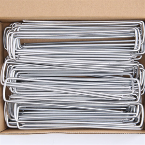 Clous de fixation pour gazon en forme de U, galvanisés ou thermolaqués, pour pelouse et jardin - Product Image 3