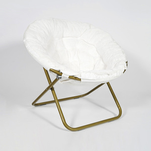 Usine directe confortable <span class=keywords><strong>chaise</strong></span> d'extérieur en métal surdimensionné gris fourrure banc de Relaxation pliant pour chambre cour parc hôtel utilisation - Product Image 6