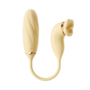 Vibrador de Clítoris 2 en 1 Inalámbrico con Estimulación de Lengua y Rosa, de Silicona, para Mujer - Product Image 1