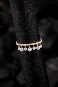 Bague classique en or blanc massif 14 carats avec diamant rond brillant de 0,58 ct cultivé en laboratoire |   Clarté VVS, taille brillant rond, créé en laboratoire - Product Image 4