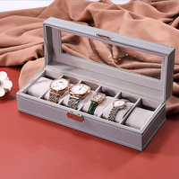 Boîte de présentation de montres en cuir de qualité supérieure avec 12 compartiments, étui de rangement pour collection de montres de luxe, emballage pour bijouterie