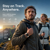 Montre connectée Android 5G HYK H100 avec carte SIM, écran AMOLED, étanche IP67, autonomie de 4 jours, positionnement GPS, appels vidéo, musique