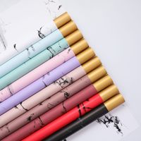 Kertas Kado Plastik Anti Air Bermotif Marmer, Lapisan Mewah, Dapat Didaur Ulang, 57x57cm, Merek JOSI