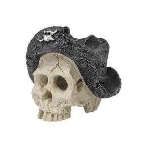 Umweltfreundliches PVC-Harz Totenkopf-förmiges Ornament für Reptiliengehege, Landschaftsgestaltung, Aquarium-Dekoration und Versteck - Product Image 4