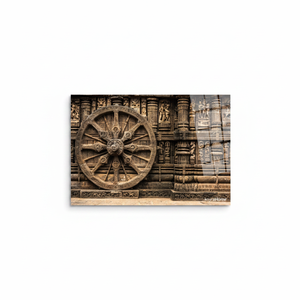 Tableau sur toile du Temple du Soleil de Konark : Impression murale indienne sur le thème des Chakras, ART EN VERRE TÉRMÉRÉ - Product Image 2