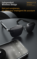Lunettes de soleil intelligentes OEM 2026 à prix d'usine avec écouteurs sans fil à oreille ouverte, vente en gros de lunettes intelligentes BT avec écouteurs intégrés