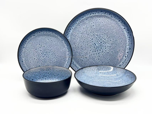 Échantillon Gratuit - Nouveauté : Service de Table de Luxe en <span class=keywords><strong>Grès</strong></span> Porcelaine Nordique Émaillé, 16 Pièces, Personnalisable pour Mariage - Product Image 1