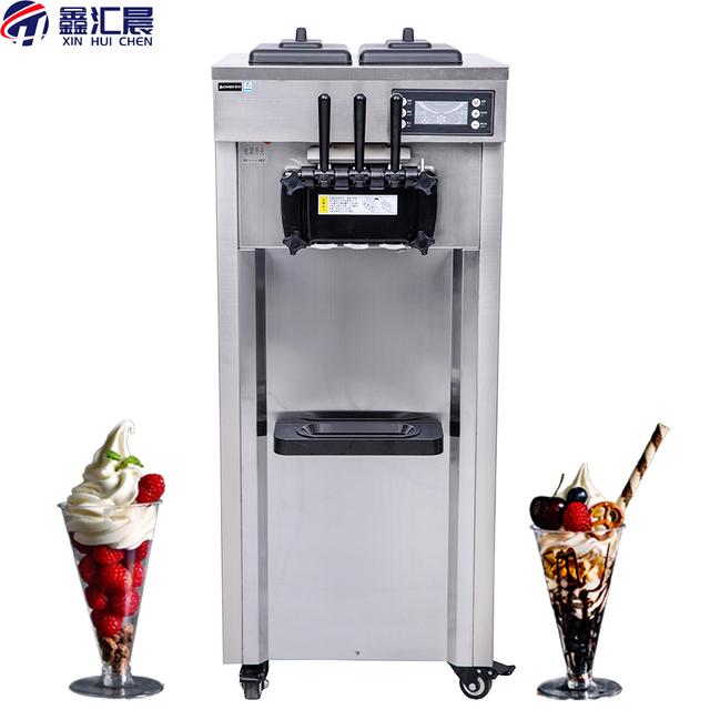 Professional Customization Automatic Ice Cream Maker 18-26L/H LED Display CE Certificated Commercial Ice Cream Makers