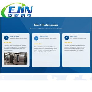 Four rotatif industriel diesel EJIN grande capacité 64 plateaux pour la production <span class=keywords><strong>de</strong></span> <span class=keywords><strong>pain</strong></span> en boulangerie dans les usines alimentaires - Product Image 5
