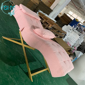 <span class=keywords><strong>Camilla</strong></span> de Belleza Curva para Pestañas, Color Rosa Dorado, Camillas de Masaje para Extensión de Pestañas, Camas de Salón de Belleza para Salón - Product Image 2