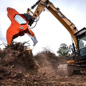 Cesoia per legno dell'<span class=keywords><strong>escavatore</strong></span> che smonta la struttura della radice e tira i ceppi fuori dal separatore del ceppo di terra - Product Image 2