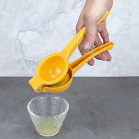 Eenvoudig te gebruiken, voedselveilige, professionele, draagbare keukenhulpjes, sinaasappel- en limoenpers, stevige metalen handmatige citruspers, citroenpers