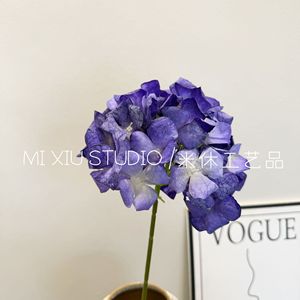 Fleurs Artificielles en Soie, Branche Unique, Violet, Décoration Mariage et Maison, 50g, Utilisation pour Table de Conférence et Salle Bouddhiste - Product Image 4