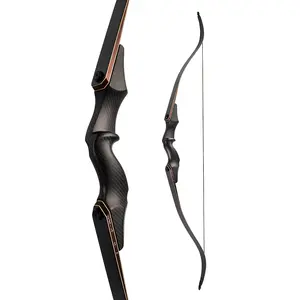 Outstanding design 3K weaved finish 60" takedown hunting bow laminated limbs for traditional hunting