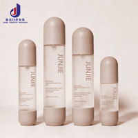 Flacon pompe airless rond AS en gros 50ml 100ml, contenant vide sous vide pour sérum de soin et huile essentielle, logo personnalisé imprimé