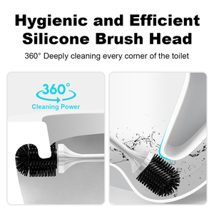 Maßgefertigtes Elektrisches Toilettenreinigungsbürsten-Set aus Silikon TPR Kunststoff Toilettenreinigungsbürste für Badezimmer-Toilettenreinigung - Product Image 3