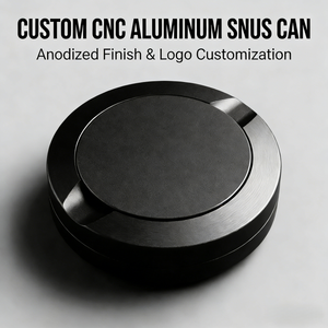 Caja de Snus de Metal de Diseño Personalizado, Caja de Tabaco de Aluminio Anodizado, Duradera, con Pintura de Logotipo - Product Image 2