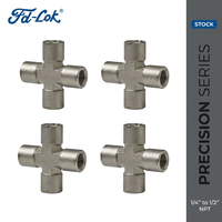 Raccord de tuyauterie d'instrumentation SS316L, Union, Té, Croix, Interchangeable Swagelok Parker, Haute Pression 6000psi, Adaptateur NPT BSPT SS316
