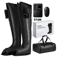 Prix d'usine 510K 8 intensités Bottes de compression pour la récupération sportive, masseur de compression des jambes, bottes de récupération sans fil, compression d'air