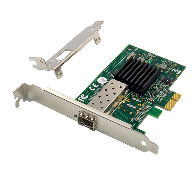 PCIe Intel JL82576EB Single-SFP Gigabit Port Server NIC 10/100/1000 Mbps Network Cards for Server