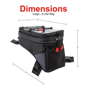 Sac de réservoir de moto résistant à l'eau avec sac de réservoir de carburant de gazole magnétique super fort sac de selle convient à la plupart des sports et aventures - Product Image 6