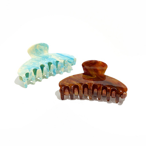 Pinza de Pelo Sencilla en Forma de Media Luna, Diseño de Color Caramelo, Acetato, Unisex, Moda, Venta al por Mayor, Personalizada, Alta Calidad - Product Image 6