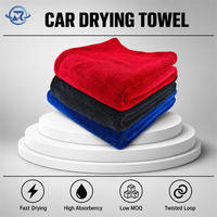 Serviette de séchage rapide pour voiture 1200 g/m² sans traces, faible MOQ, certifiée ISO9001, respectueuse des surfaces, en microfibre