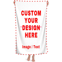 New Custom Wholesale Higher Quality Checkered Racing Black and White Quick-drying Bath Moisture Yoga Sports Beach Fitness Towel