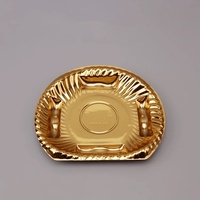 185*155*20mm Gouden Wegwerp Halvemaanvormige PET UV-gecoate Verpakkingen met Aangepast Logo Groothandel Vlees Fruit Groenten Bakjes