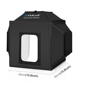 Nouveau PU5042 PULUZ 40cm <span class=keywords><strong>Studio</strong></span> photo Boîte photo Photographie Softbox <span class=keywords><strong>Studio</strong></span> portable pliable Tente de prise de vue Kit de boîte 4 couleurs de <span class=keywords><strong>fond</strong></span> - Product Image 3
