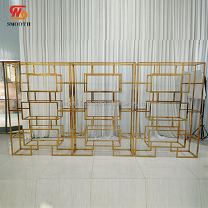 SMOOTH Wedding Events Party Champagne Display <b>Shelf</b> Silver Stainless Steel Wine Rack - Product Image 5