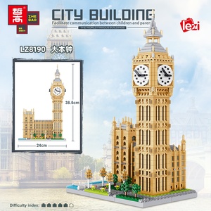 <span class=keywords><strong>Lezi</strong></span> Big Ben Gebäude Ziegel Bau Spielzeug Set 3466pcs Mini Block Kinder Kunststoff Ziegel zerlegen Bau Geschenk für Kinder - Product Image 3