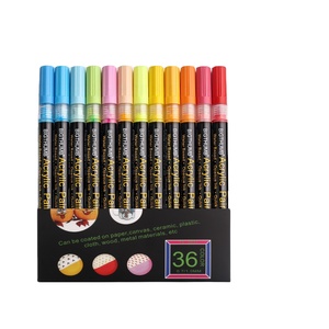 Best seller 36 <span class=keywords><strong>punta</strong></span> Extra-Fine 0.7mm artigianale fai da te a base d'acqua <span class=keywords><strong>pennarelli</strong></span> di vernice acrilica pennarello indelebile per la pittura di roccia - Product Image 2