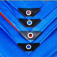 Bâche en polyéthylène haute résistance (HDPE) ondulée, bâche agricole bleue et orange, rouleau de bâche personnalisé en PE