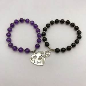 Tự nhiên Tiger Eye đá hạt Vòng đeo tay 8 mét vòng tròn duy nhất tay chuỗi đối với trang sức làm - Product Image 3