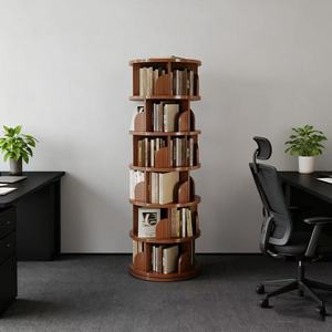 Libreria Girevole a 360 Gradi da Terra, Scaffale Angolare <span class=keywords><strong>per</strong></span> <span class=keywords><strong>Cameretta</strong></span> dei Bambini, Mobile Contenitore Semplice <span class=keywords><strong>per</strong></span> Uso Domestico - Product Image 5