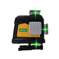 Vente chaude Professionnel Auto Rotatif 4D-16 Ligne Vert Faisceau Laser Niveau Auto-Nivellement