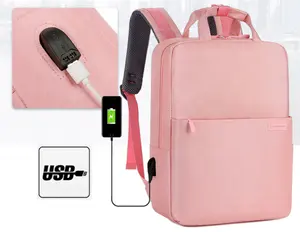 Hot sell schoolbags backpack OEM wholesale college bags girls boys multifunction usb charging laptop packbag for women ladies