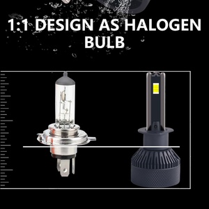 Bombillas LED para Faros Delanteros Sanvi, Venta Directa de Fábrica, Alta Calidad, V1 65w/pcs, Plug and Play, H1 H4 H7 H11 9005 9006 9012 - Product Image 6