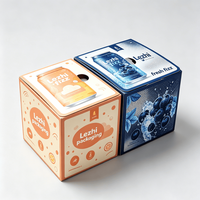 Caja de Cartón Corrugado para Bebidas al por Mayor, Laminación Mate, Paquete Personalizado para Bebidas, Jugos, Refrescos, Bebidas Energéticas