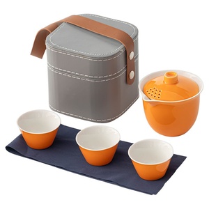 Set da Tè Kung <span class=keywords><strong>Fu</strong></span> Portatile in Porcellana Bianca Minimalista Stile Cinese, per Esterni, Personalizzabile con Logo, Regalo per Riunioni Aziendali Annuali - Product Image 5