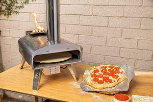 <span class=keywords><strong>Horno</strong></span> de pizza de carbón de pellets portátiles de 500 grados de leña con <span class=keywords><strong>horno</strong></span> de pizza de salida de humo de chimenea - Product Image 4